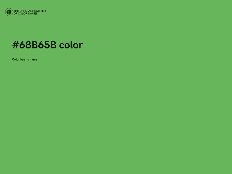 #68B65B color image