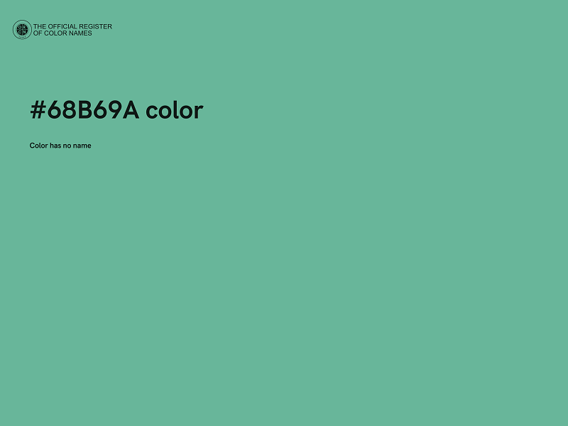 #68B69A color image