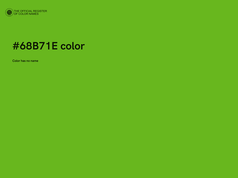 #68B71E color image