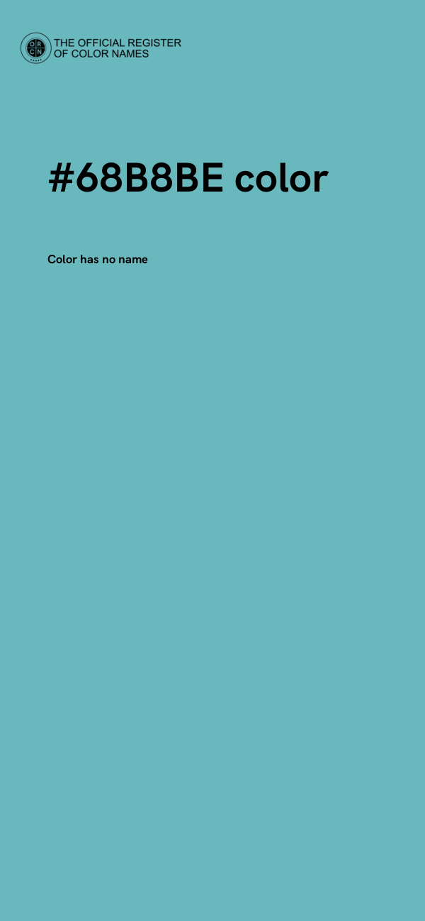 #68B8BE color image