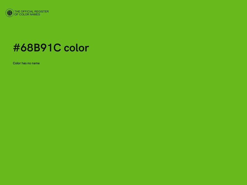 #68B91C color image