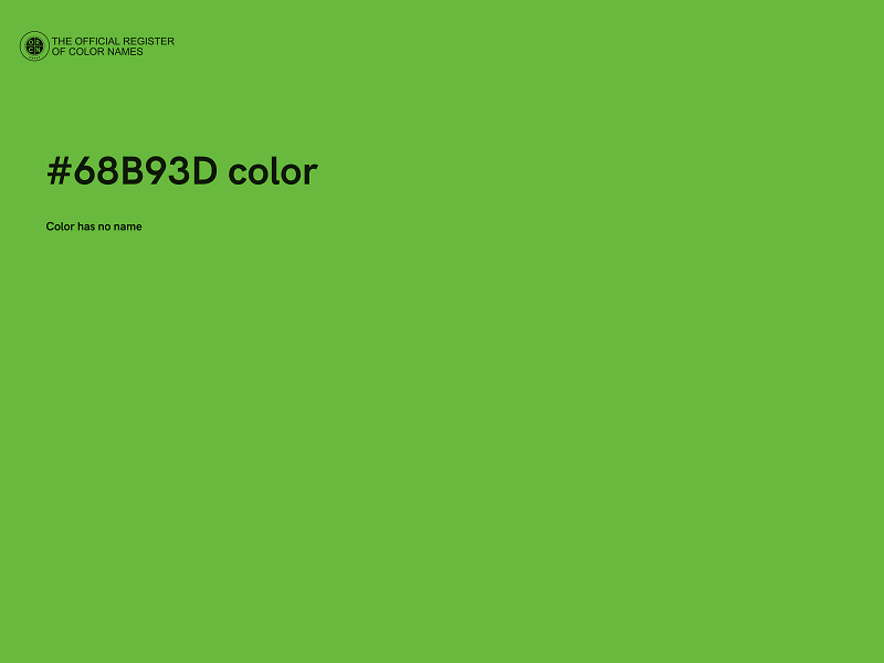 #68B93D color image