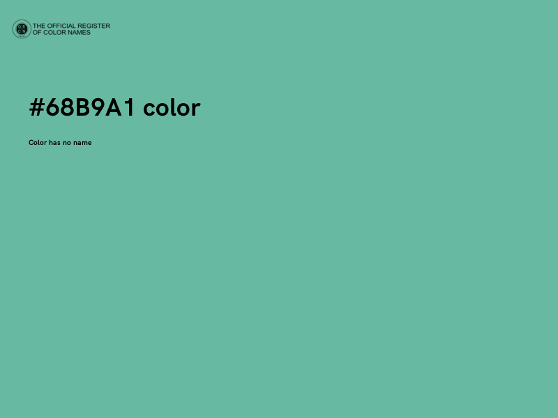 #68B9A1 color image