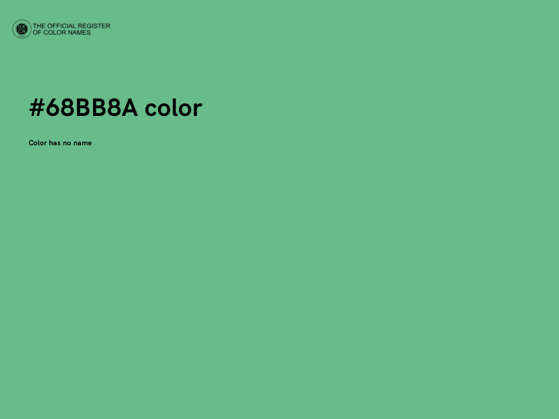 #68BB8A color image