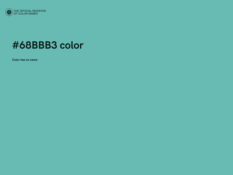#68BBB3 color image