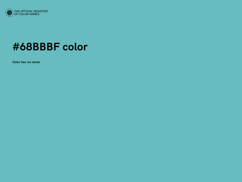 #68BBBF color image