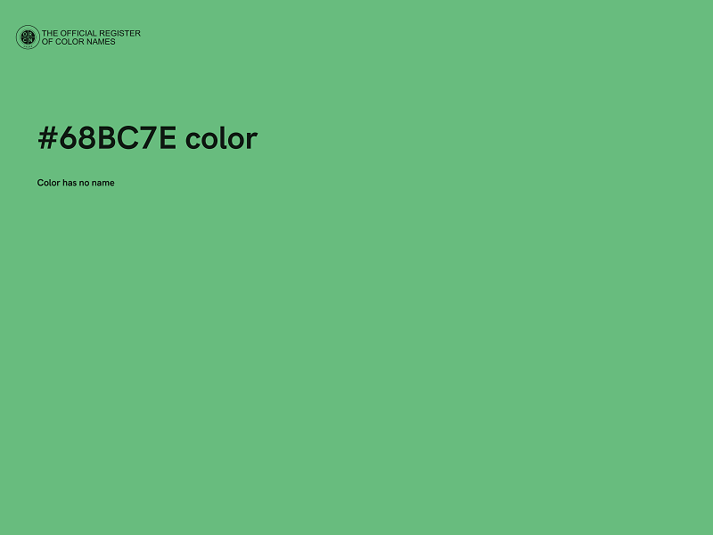 #68BC7E color image