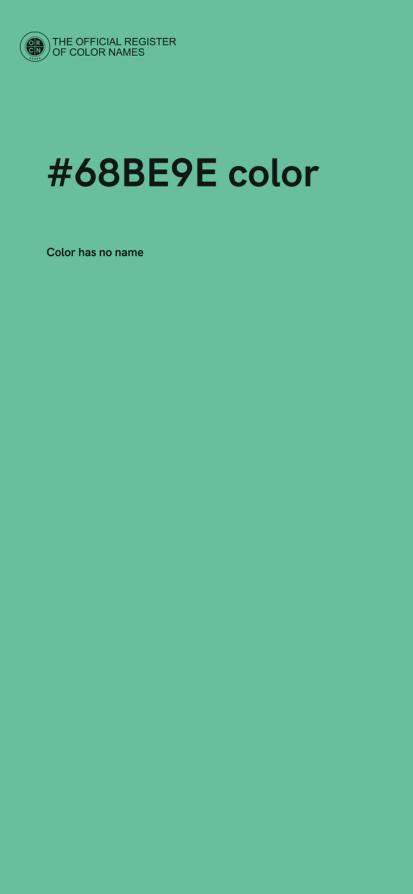 #68BE9E color image