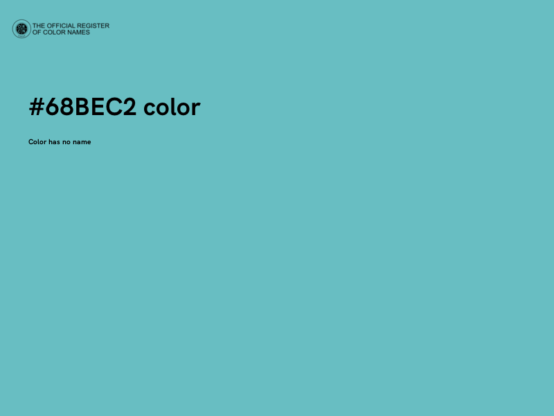 #68BEC2 color image