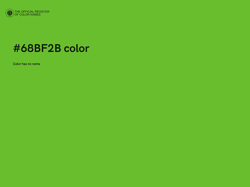 #68BF2B color image