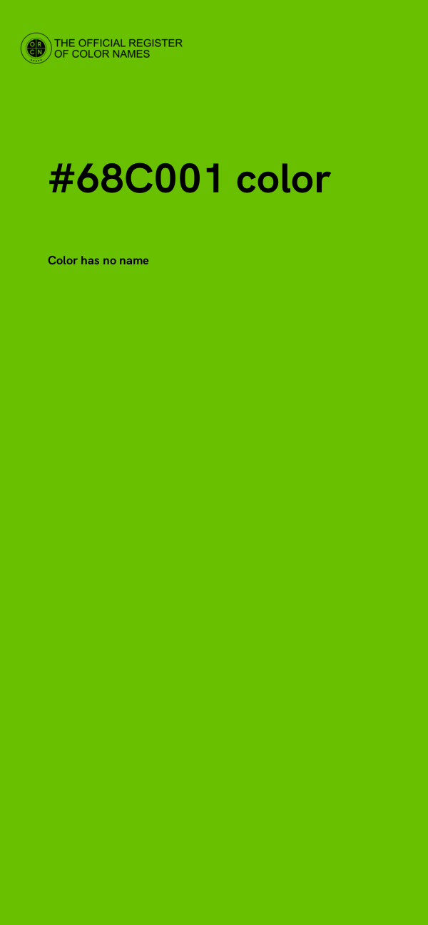 #68C001 color image