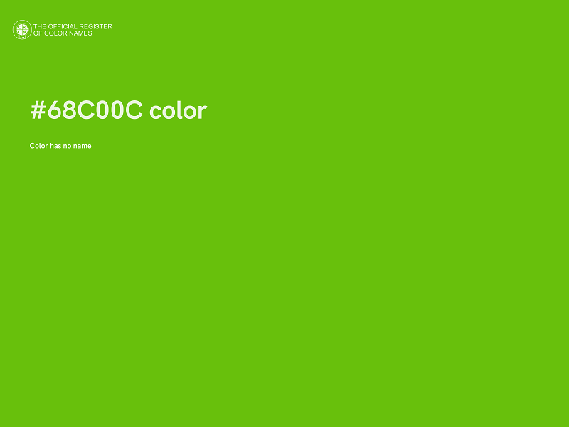 #68C00C color image