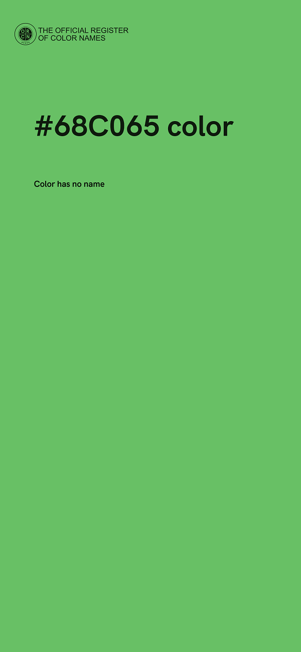 #68C065 color image