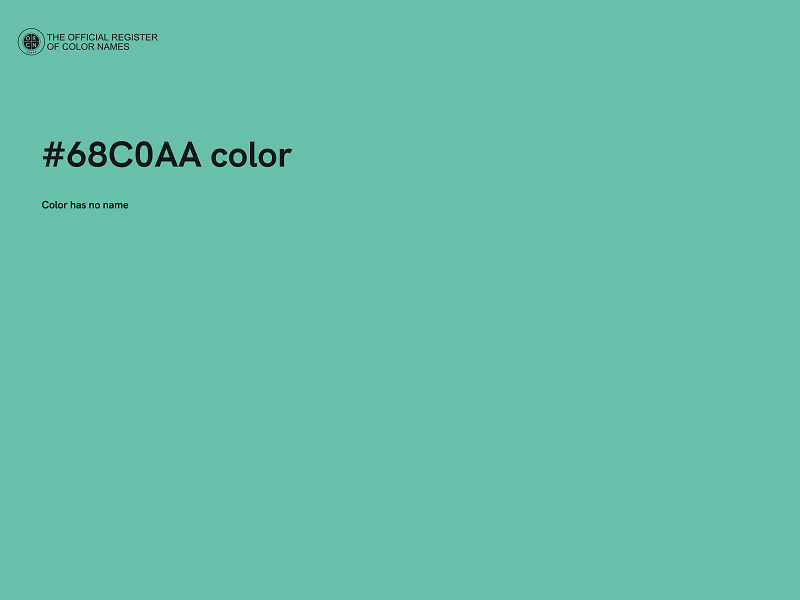 #68C0AA color image