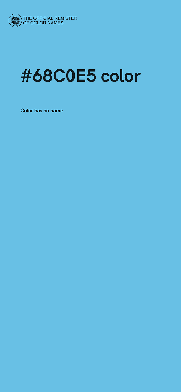 #68C0E5 color image