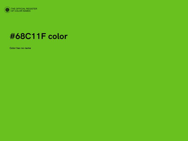 #68C11F color image