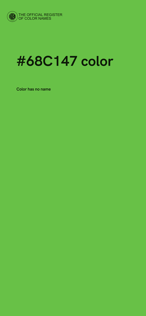 #68C147 color image