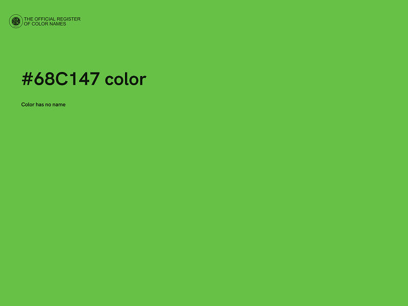 #68C147 color image