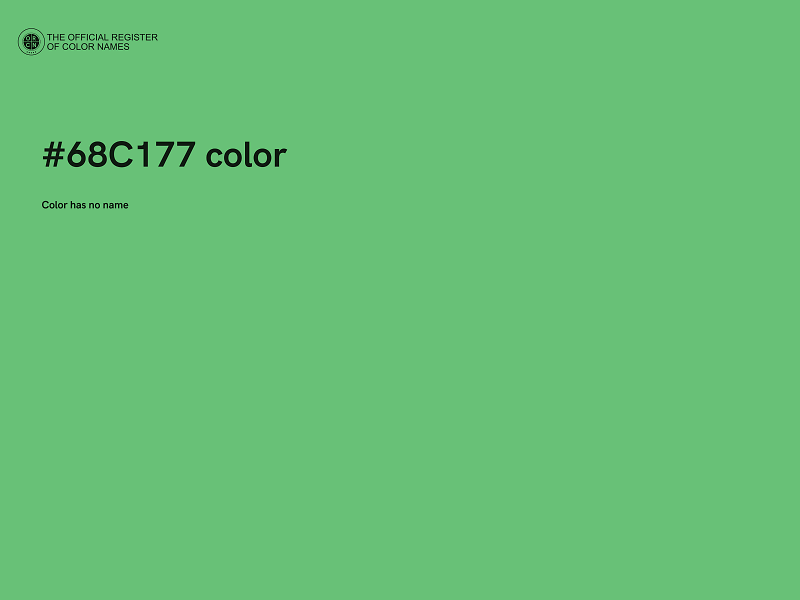 #68C177 color image