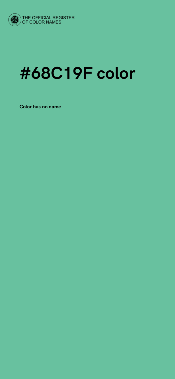 #68C19F color image