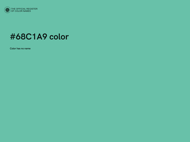 #68C1A9 color image