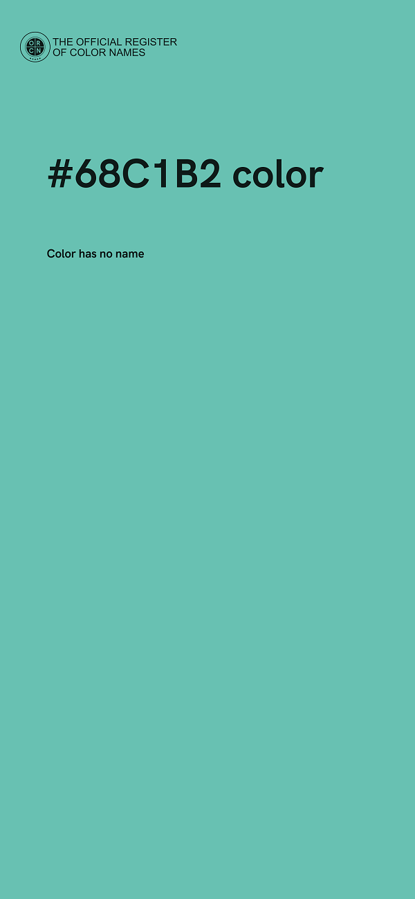 #68C1B2 color image