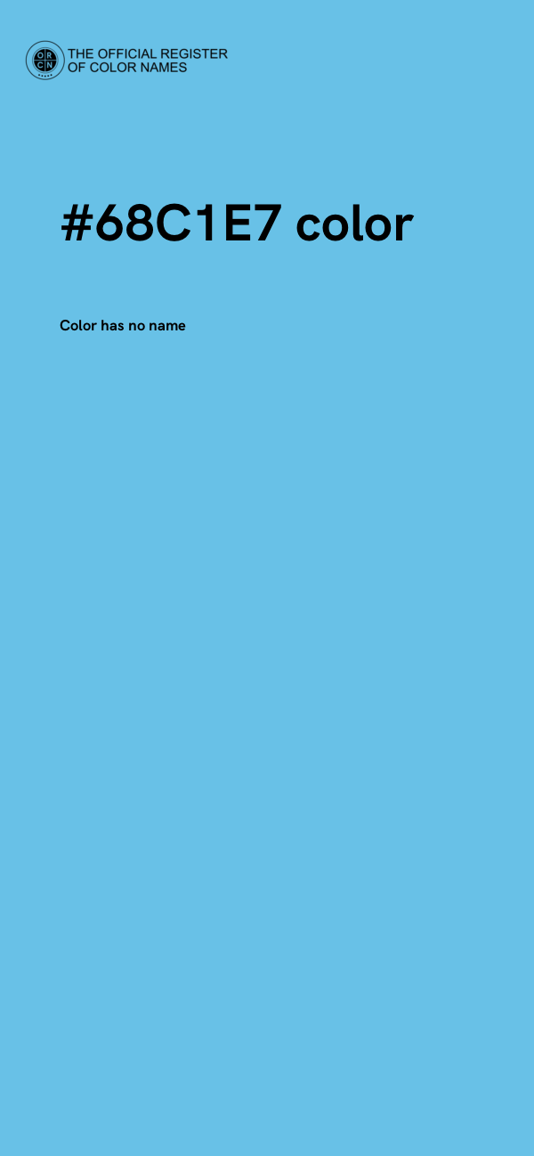#68C1E7 color image