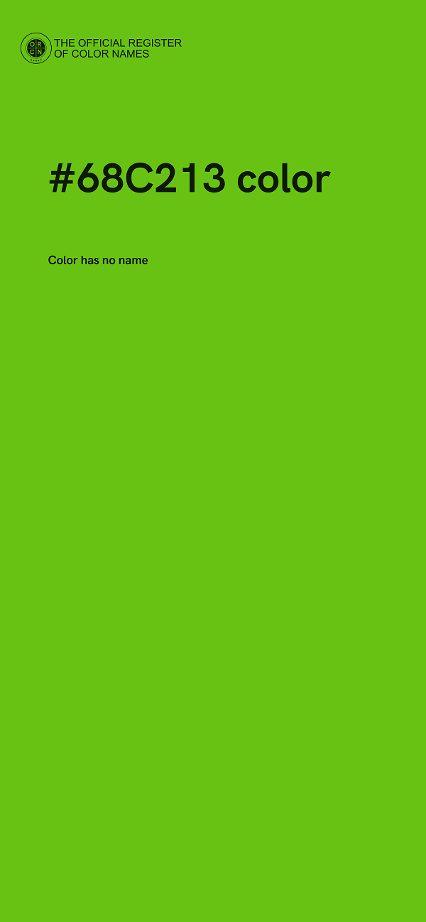 #68C213 color image