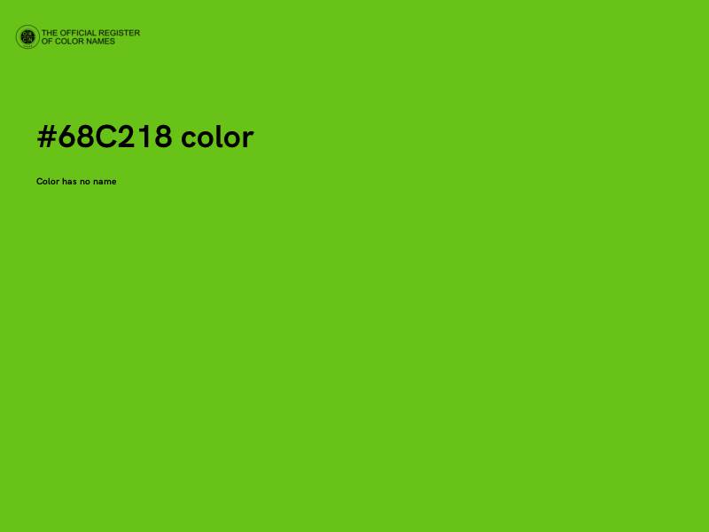 #68C218 color image