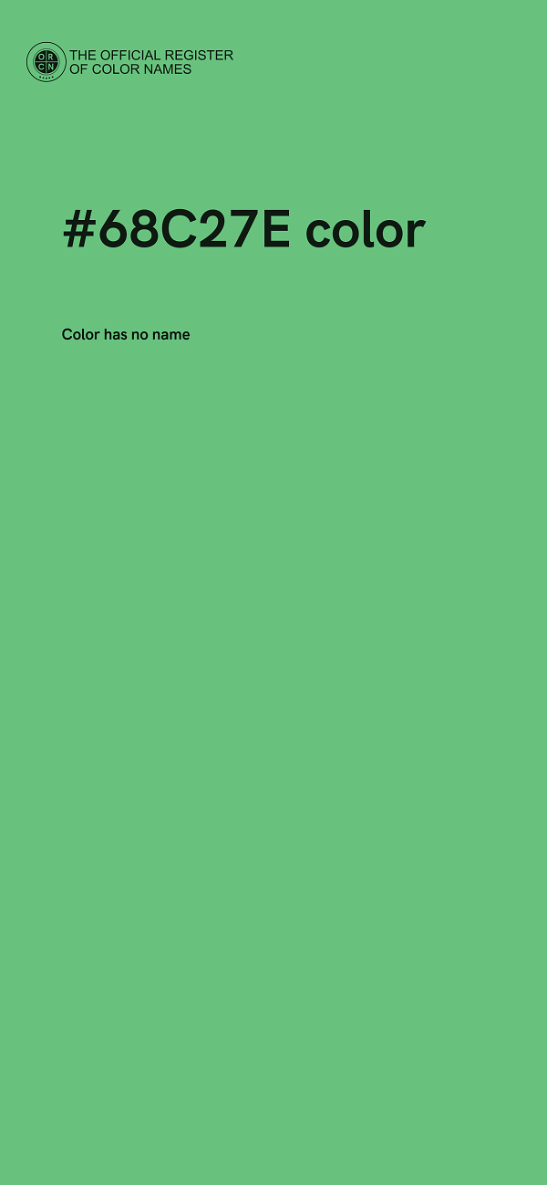#68C27E color image