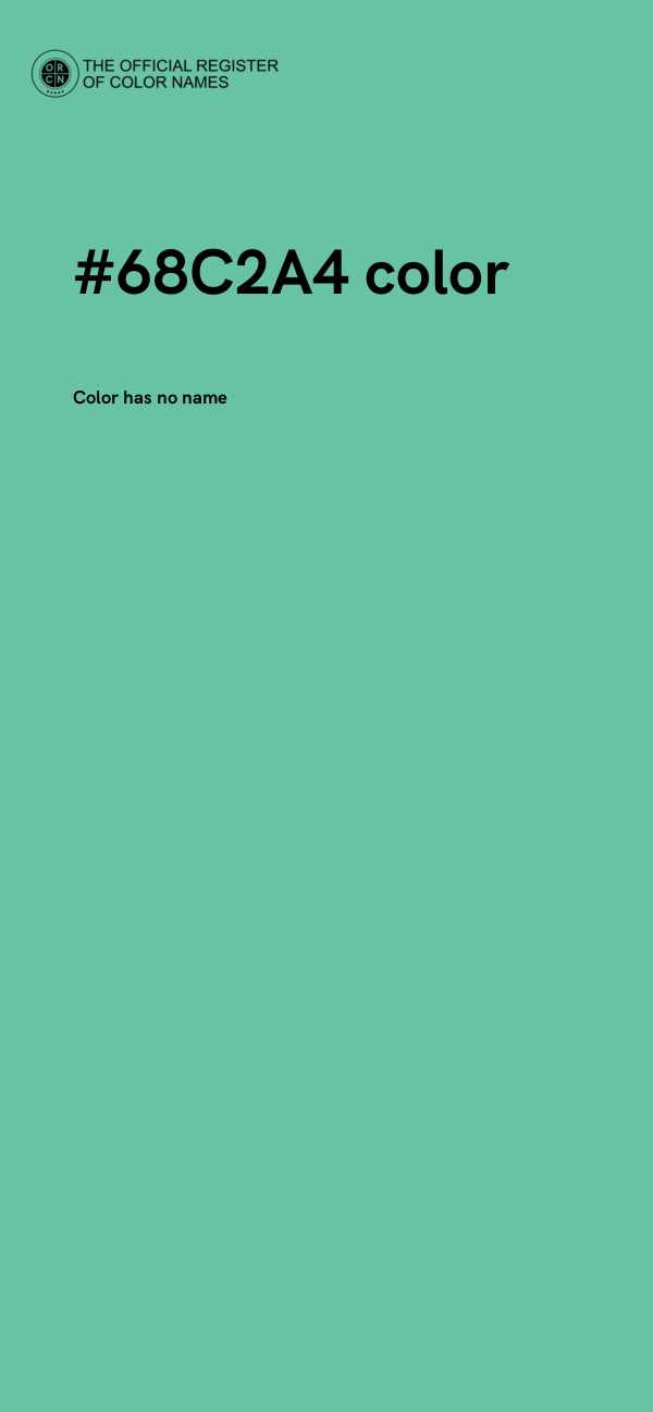 #68C2A4 color image