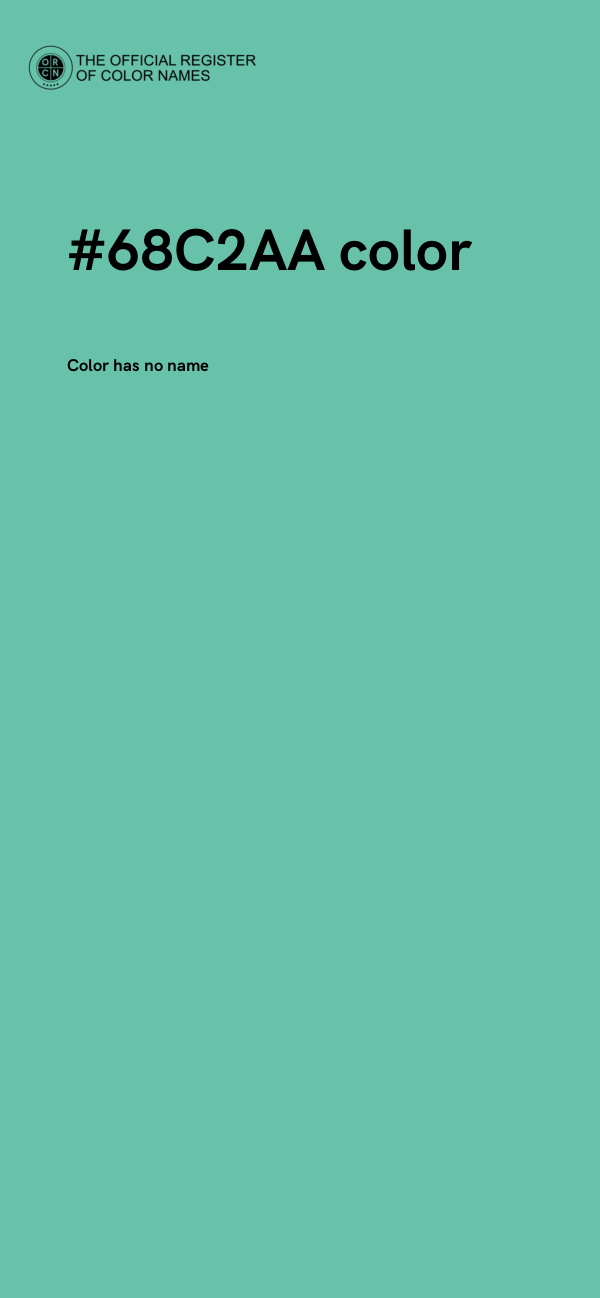 #68C2AA color image