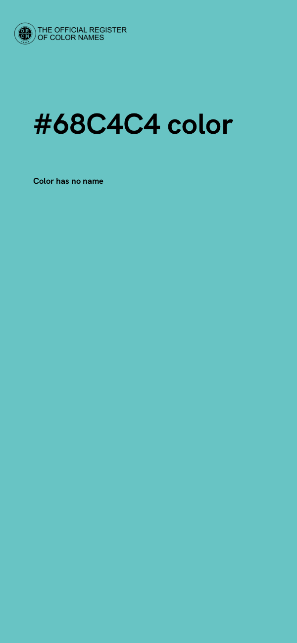 #68C4C4 color image
