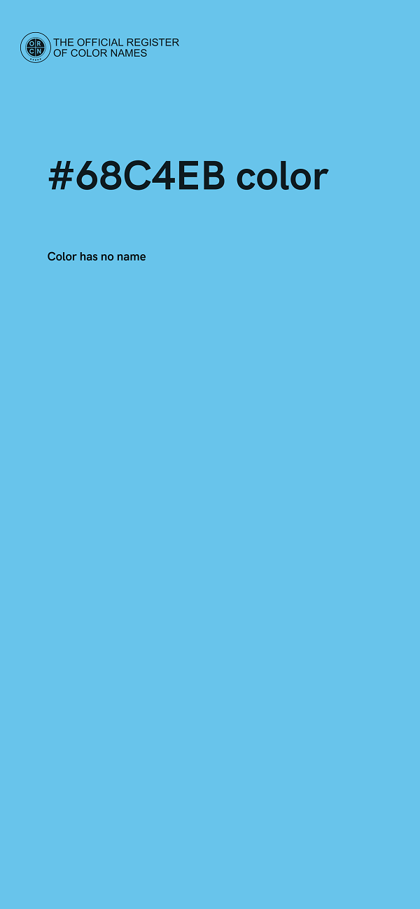 #68C4EB color image