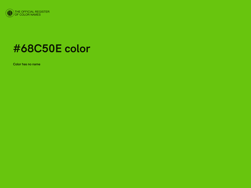 #68C50E color image