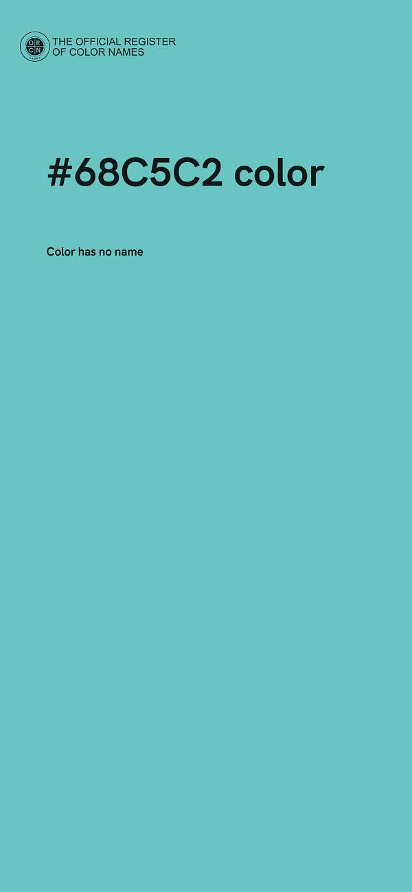 #68C5C2 color image