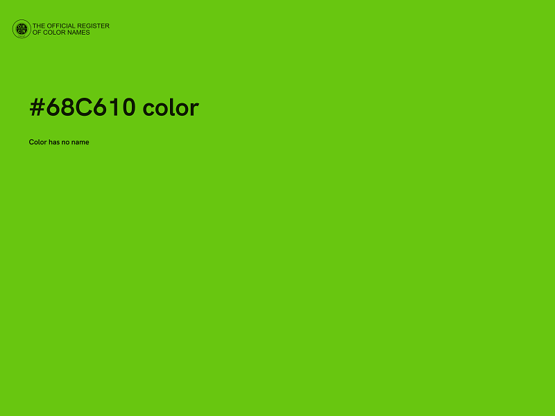 #68C610 color image