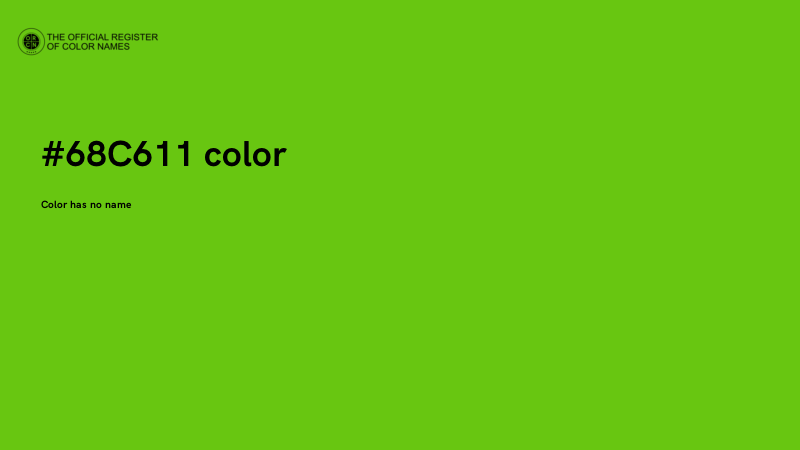 #68C611 color image