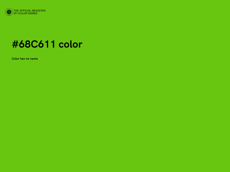 #68C611 color image