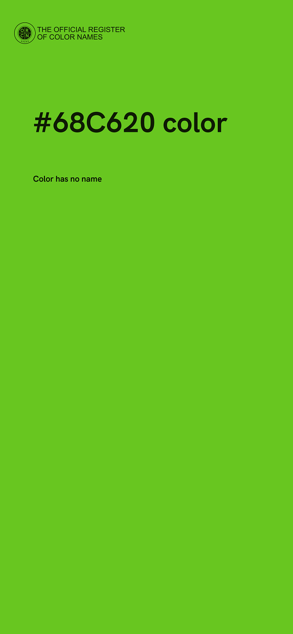 #68C620 color image