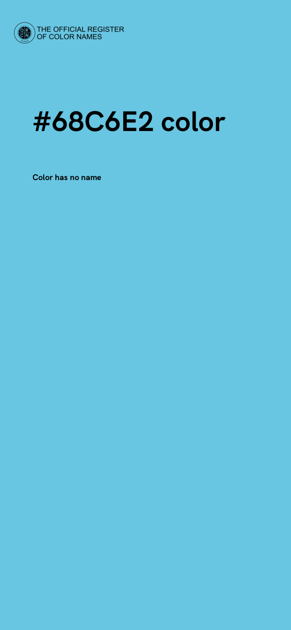 #68C6E2 color image