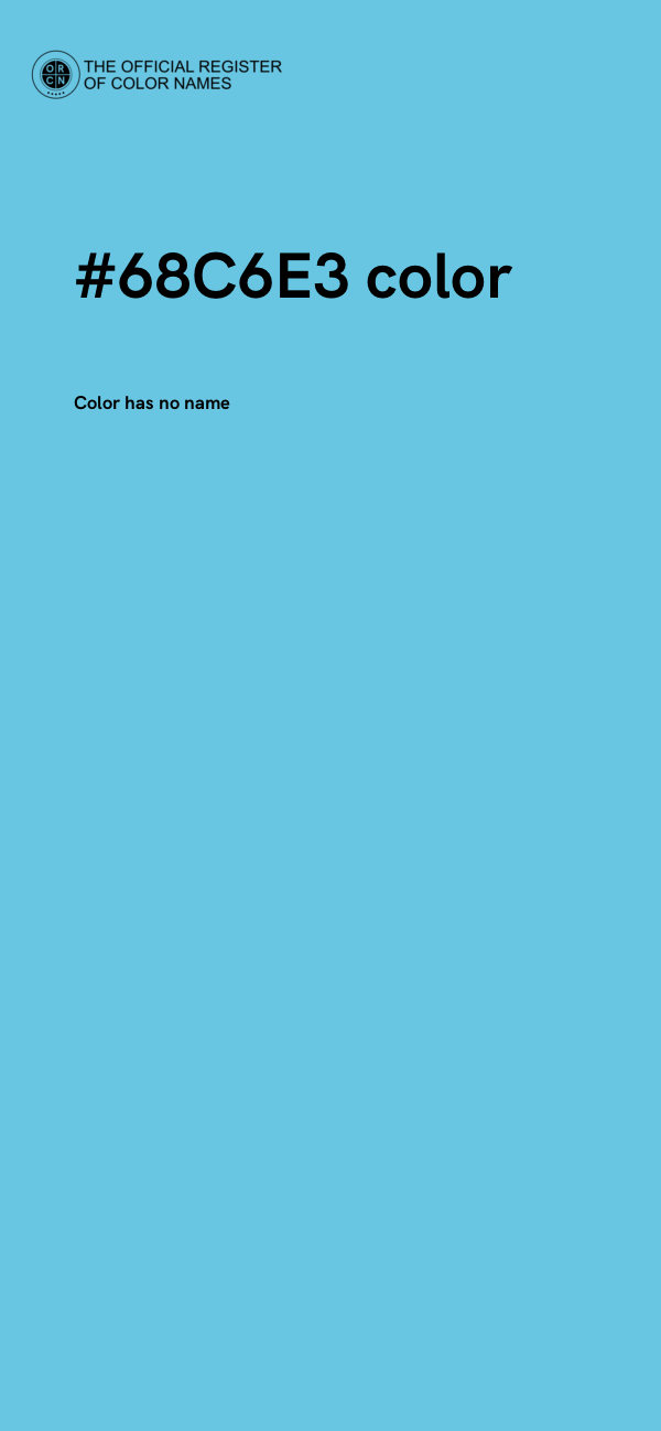 #68C6E3 color image