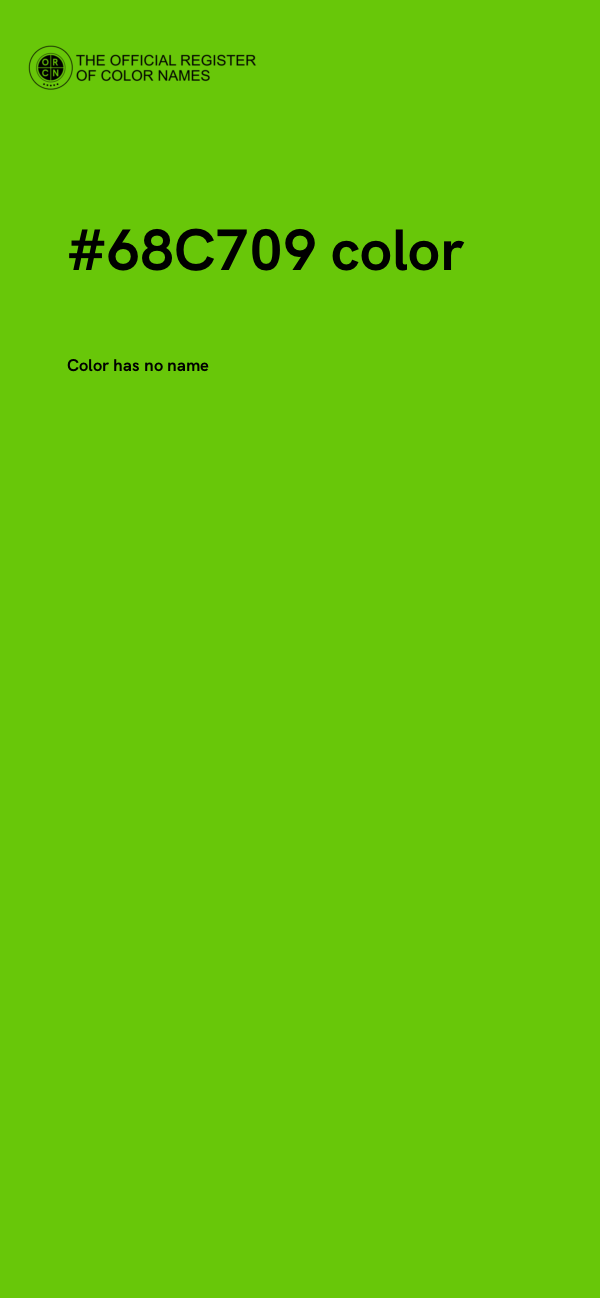 #68C709 color image
