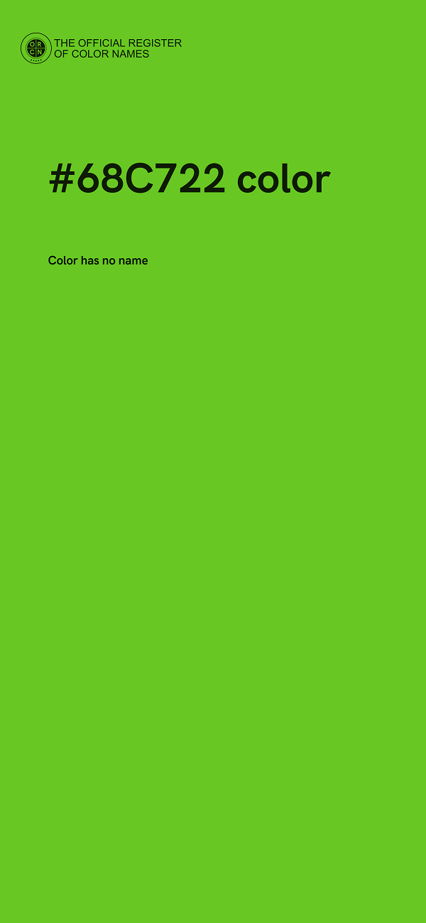 #68C722 color image