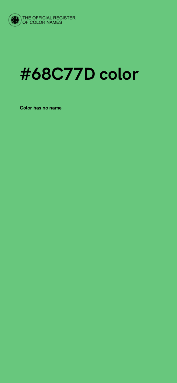 #68C77D color image