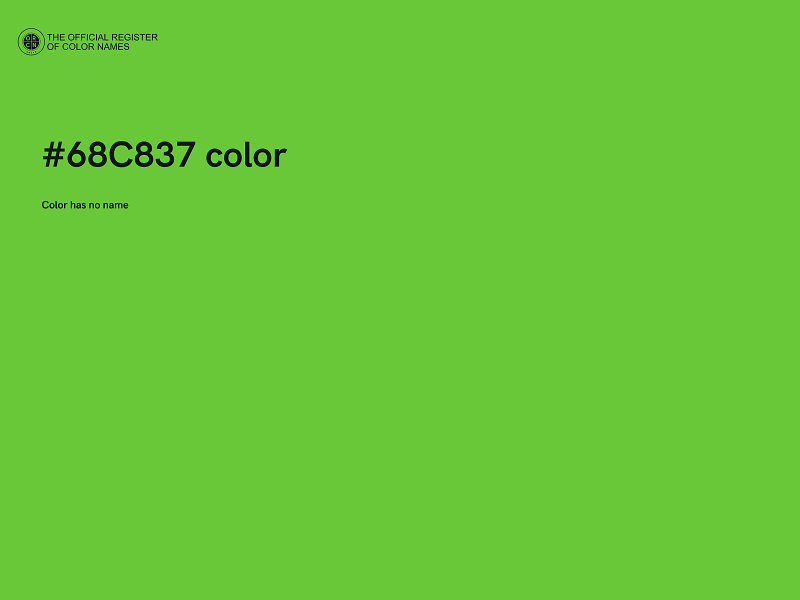 #68C837 color image
