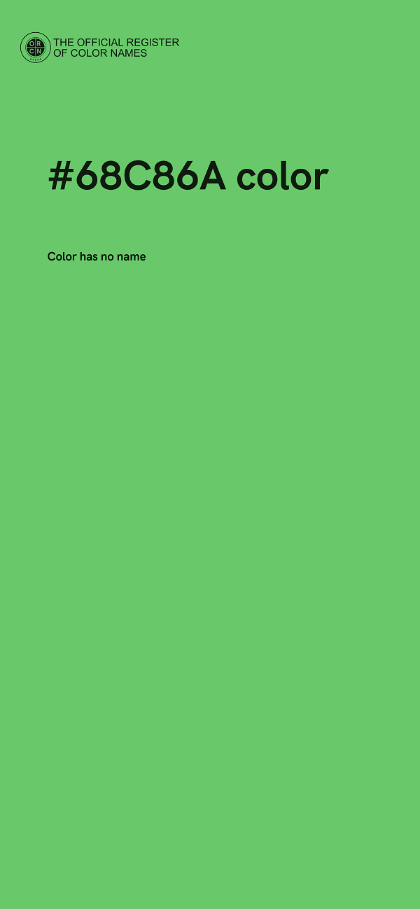 #68C86A color image