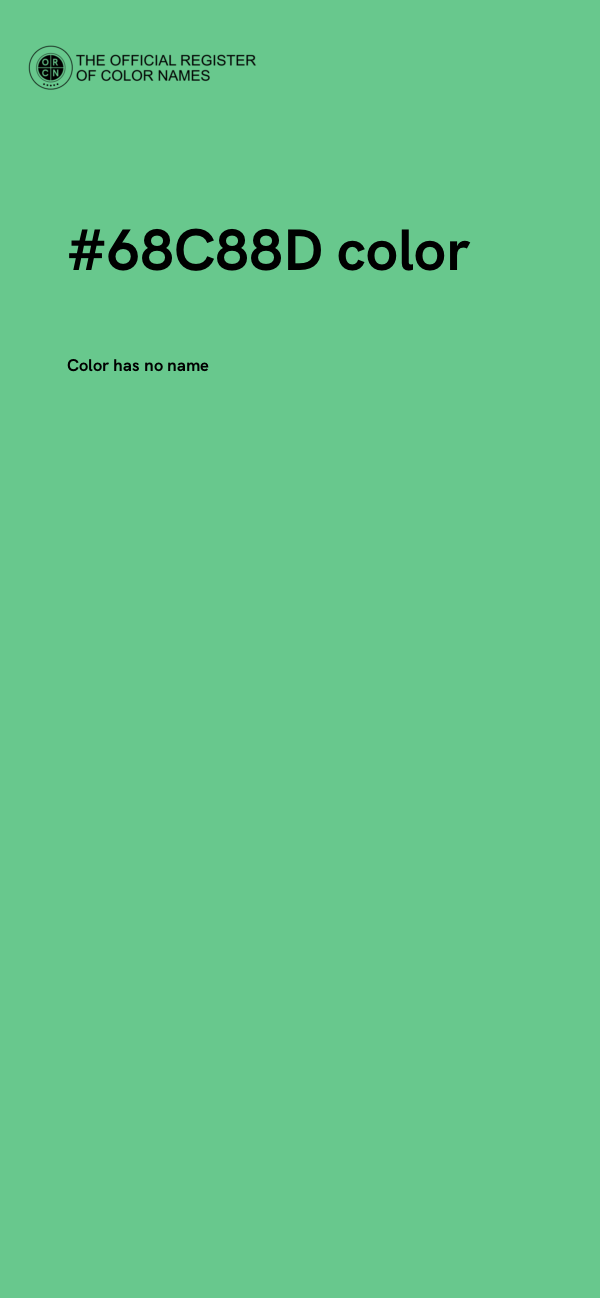 #68C88D color image