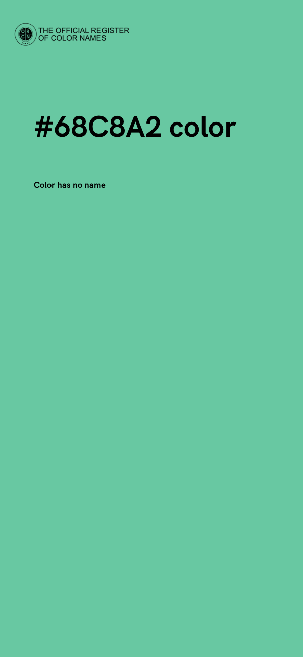 #68C8A2 color image