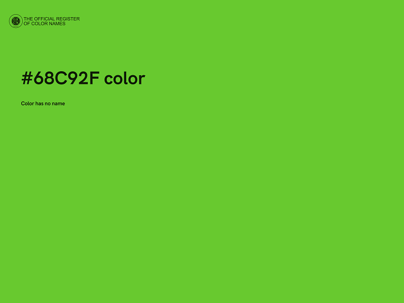 #68C92F color image